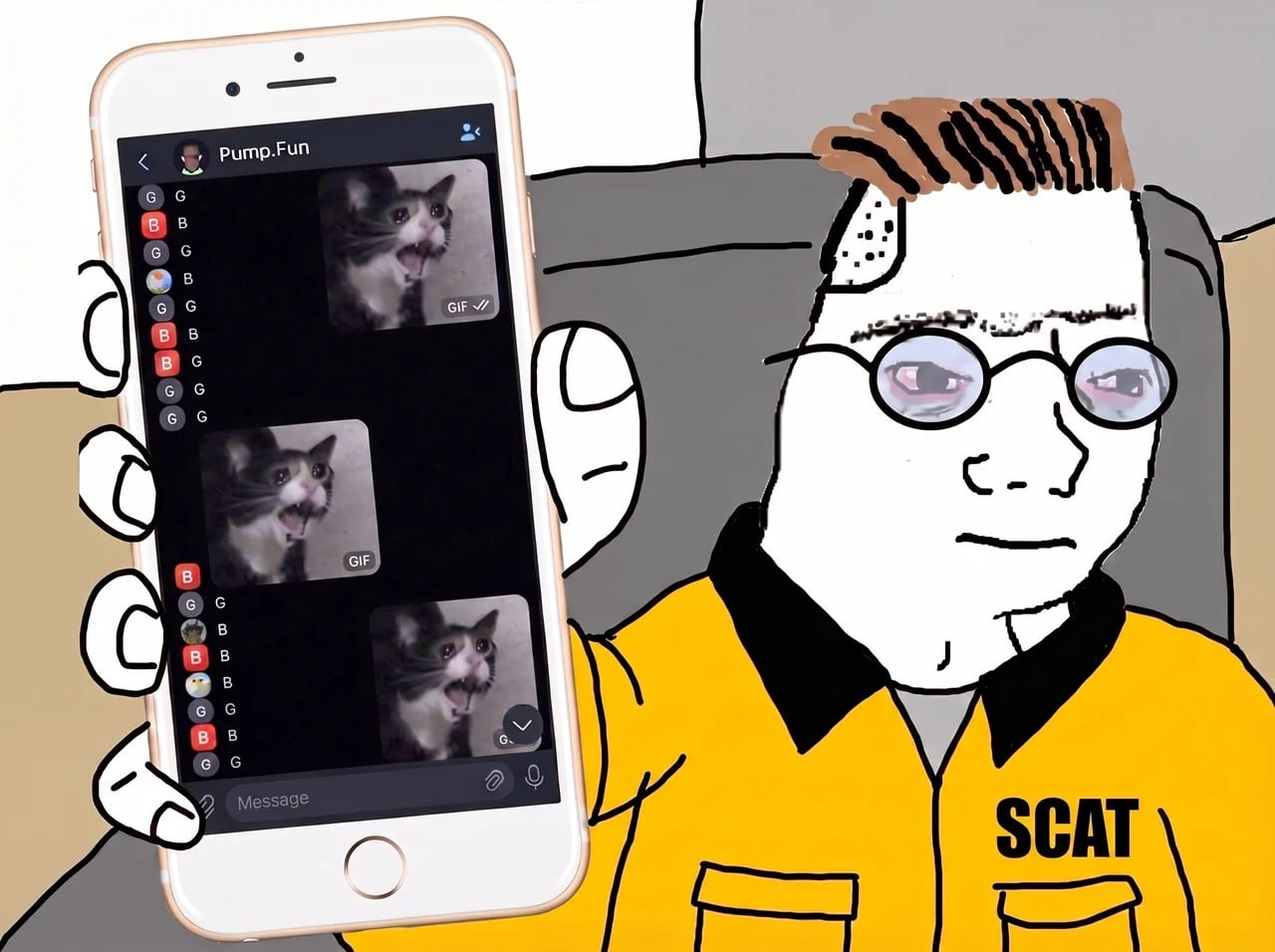 Screaming Cat community meme 8